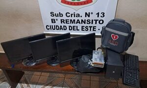 Recuperan parte de enseres hurtados de USF en Remansito