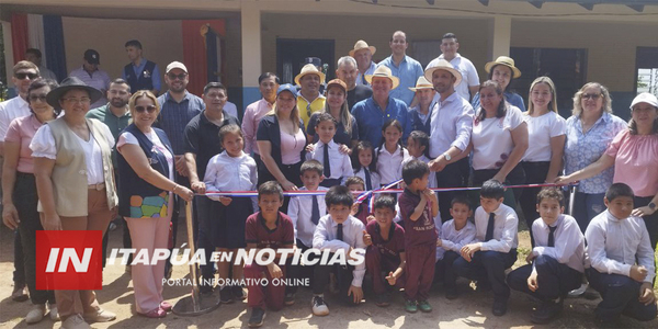 GOBERNACIÓN DE ITAPÚA INAUGURÓ OBRAS DE REPARACIÓN DE TECHO EN MAYOR OTAÑO - Itapúa Noticias