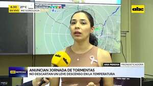 Meteorología: anuncian tormentas y leve descenso de la temperatura - ABC Noticias - ABC Color