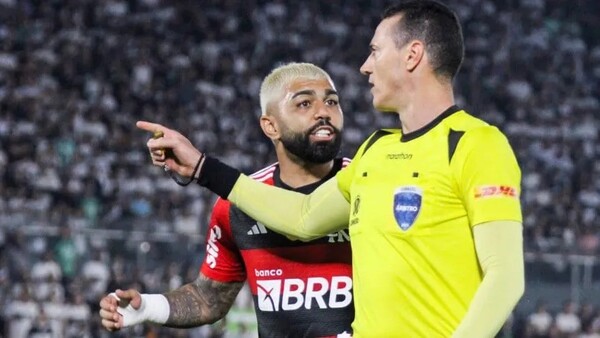 Gabigol recibe sanción por declaraciones tras derrota vs. Olimpia