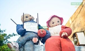 Muñecos espantan en cementerio y piden intervención