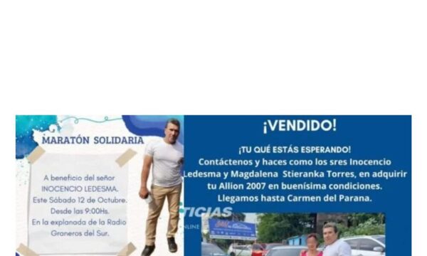 Indignante: Karai he´i que estaba enfermo y compró vehículo de recaudación de maratón solidaria