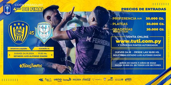 Copa Paraguay: Luqueño y Guaireña por un lugar en semis •