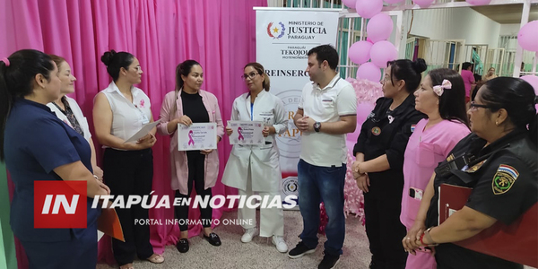 ATENCIÓN INTEGRAL A MUJERES DEL CERESO EN CAMPAÑA DE LUCHA CONTRA EL CÁNCER DE MAMA - Itapúa Noticias