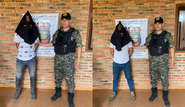 Detienen a dos personas e incautan armas en San Pedro del Paraná
