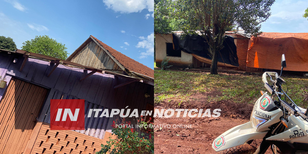 MÁS REPORTES DE DAÑOS EN VIVIENDAS TRAS TEMPORAL EN MAYOR OTAÑO - Itapúa Noticias