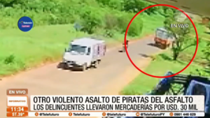Nuevo golpe de piratas del asfalto