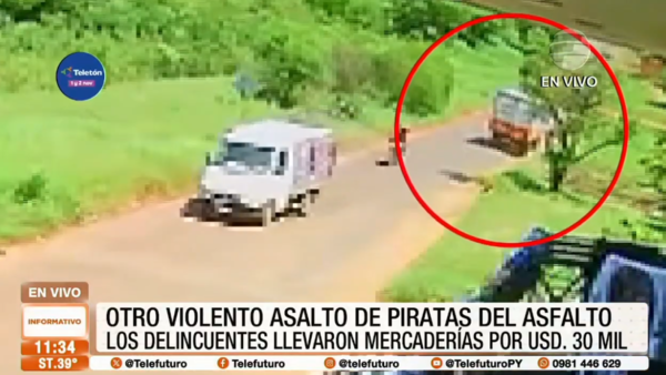 Nuevo golpe de piratas del asfalto