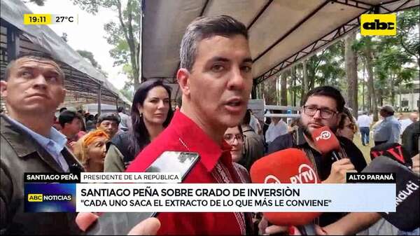 Video: Peña habló sobre calificación de Fitch y dijo que vivimos en el “país de mayor estabilidad política” - ABC Noticias - ABC Color