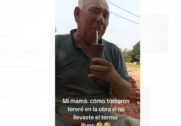 (VIDEO). Karai olvida su termo y fijate en que preparó su tereré para aplacar el calorazo