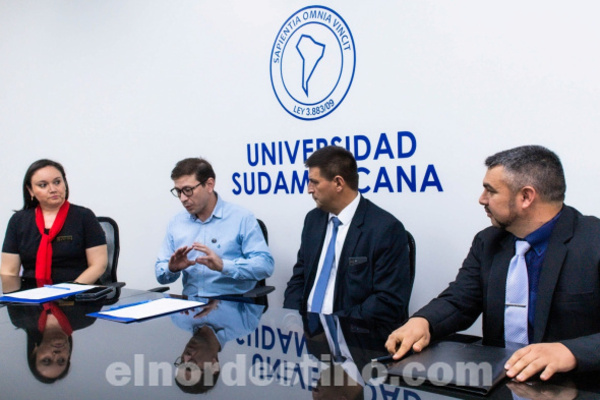 Convenio entre Facultad de Derecho y Ciencias Sociales de la UNA filial Pedro Juan Caballero y Nueva Universidad Sudamericana - El Nordestino