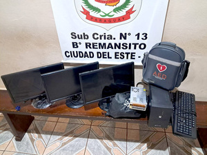 Recuperan parte de lo robado de USF del barrio Remansito - La Clave