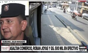 Luque: asaltan comercio, roban joyas y dinero en efectivo