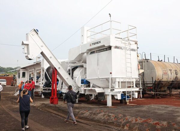 Nueva planta asfáltica del MOPC en Minga Guazú