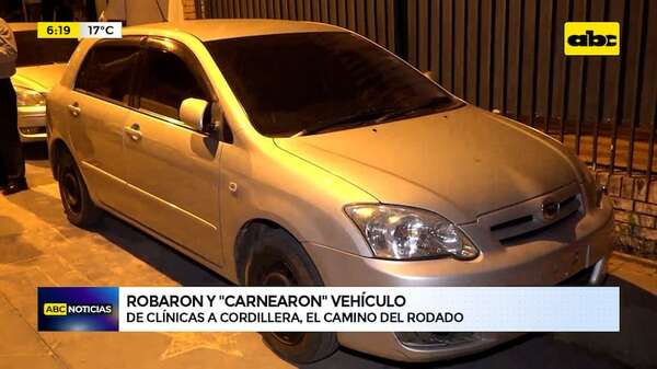 Video: Un vehículo fue robado en Clínicas y recuperado en Cordillera - ABC Noticias - ABC Color
