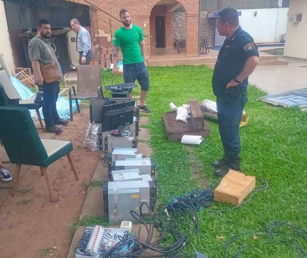 Allanan vivienda e incautan máquinas de criptominería - ABC en el Este - ABC Color