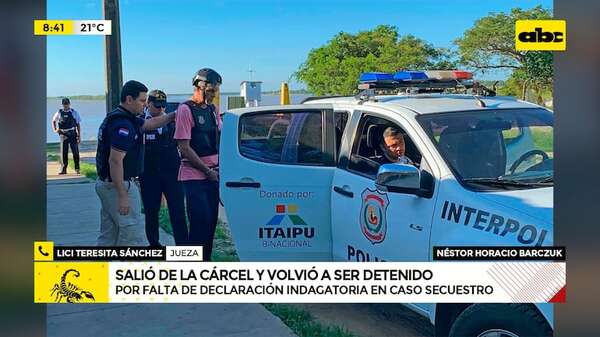 Insólito proceder fiscal en caso Barczuk: pidieron su sobreseimiento y lo volvieron a detener - ABC Noticias - ABC Color