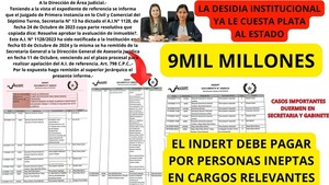 Inoperancia y sospechas de negociados marcan gestión de presidente del INDERT - La Clave