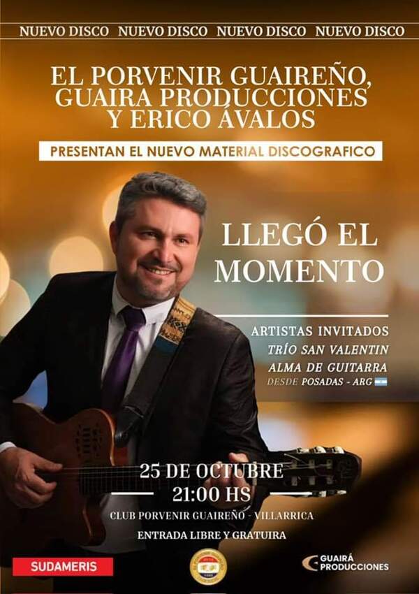 ERICO AVALOS PRESENTA SU MATERIAL «LLEGÓ EL MOMENTO»