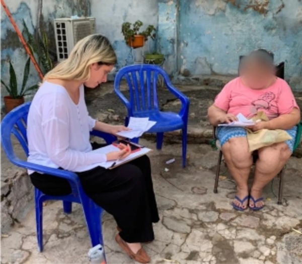 Gestiones y acompañamiento a una adulta mayor con problemas de salud mental.