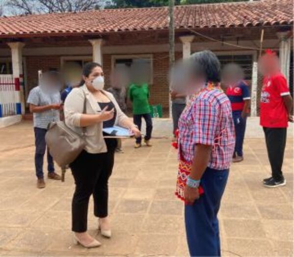 Nos constituimos hasta una comunidad indígena a fin de conocer sus necesidades.