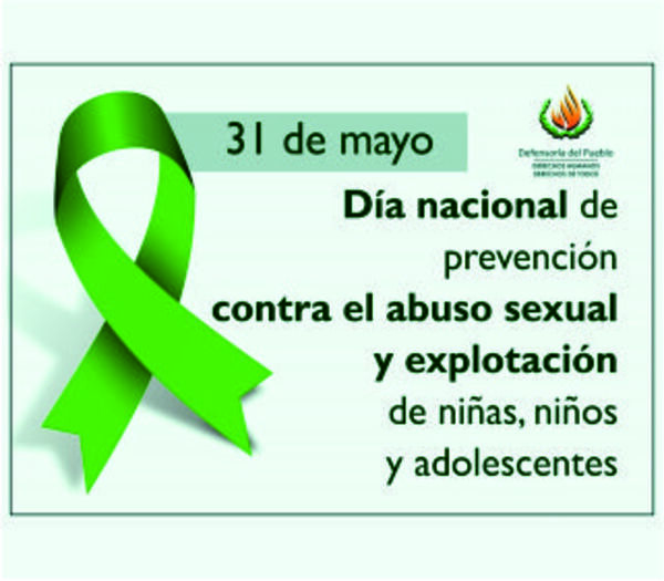 Día Nacional contra el Abuso y la Explotación Sexual de Niñas, Niños y Adolescentes.