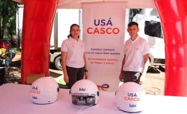 Entregan 250 cascos durante campaña de concienciación vial