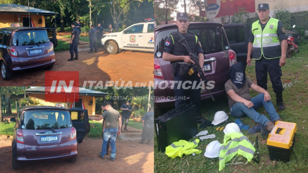 APREHENDEN A PRESUNTO LADRÓN EN FLAGRANCIA EN GRAL. DELGADO - Itapúa Noticias