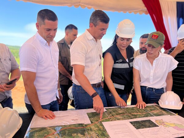 Peña verificó avances de la circunvalación de Curuguaty que supera el 60% - .::Agencia IP::.