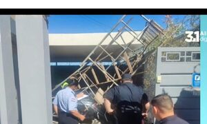 (VIDEO)Karai realizaba trabajo de pintura en un obra y falleció al caer de andamio