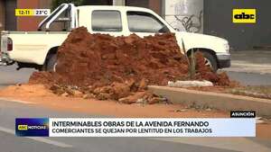 Video: Interminables obras de la Avenida Fernando - ABC Noticias - ABC Color