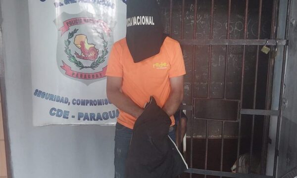 Detienen a sujeto por hurto agravado
