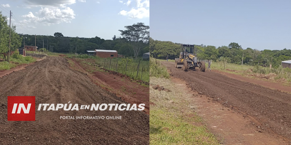 CONTINÚAN LAS MEJORAS VIALES EN SAN JUAN DEL PARANÁ - Itapúa Noticias