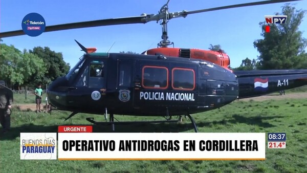 Allanan un narcocampamento en Cordillera