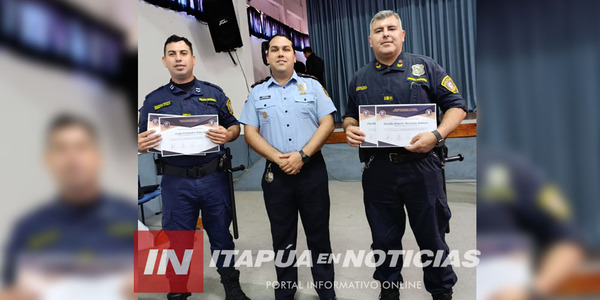 POLICÍA DE ITAPÚA TIENE DOS NUEVOS INSTRUCTORES EN DEFENSA POLICIAL - Itapúa Noticias