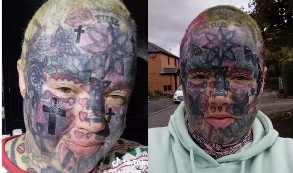 No le invitan a cenar en Navidad porque tiene tatuajes en la cara