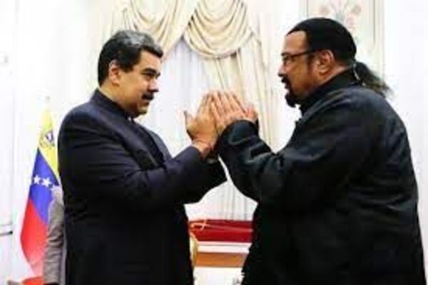 Steven Seagal visitó a Nicolás Maduro