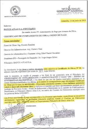 IPS enviaba las órdenes de pago con nota de fiscalización y autorización - Política - ABC Color