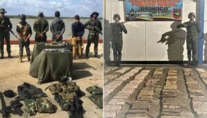 Detuvieron a integrantes de las FARC con drogas, armas y uniformes militares
