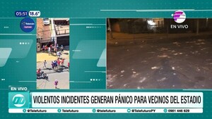 Violentos incidentes generan pánico a vecinos del estadio en Sajonia