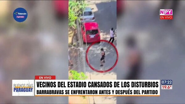 Violencia entre barras aguó la fiesta deportiva y desató temor de vecinos