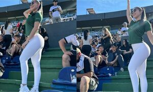 [GALERÍA] ¡Atendé cuál fue la sexy cábala de la maína de Olimpia que volvió a funcionar!