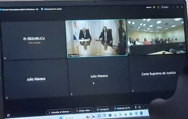 Autoridades judiciales participaron en implementar Expediente Electrónico en Pilar