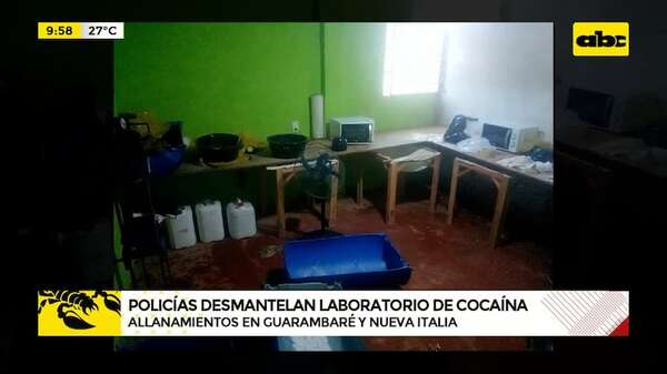 Desmantelan laboratorio de procesamiento de cocaína: droga iba a Argentina - ABC Noticias - ABC Color