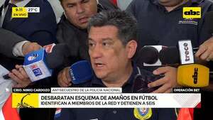 Amaños en el fútbol: esquema involucra a casas de apuestas del exterior - ABC Noticias - ABC Color