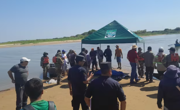 Hallan el tercer cuerpo de los cuatro jóvenes ahogados en el río Paraguay