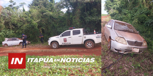 HALLARON VEHÍCULO ABANDONADO EN EDELIRA KM 70 - Itapúa Noticias