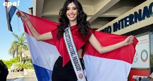 Jimena Sosa lleva la bandera paraguaya al Miss International 2024