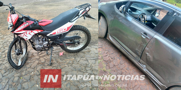 DAÑOS MATERIALES TRAS COLISIÓN EN SAN JUAN DEL PARANÁ - Itapúa Noticias