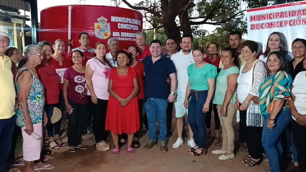 Nuevo tanque de agua beneficiará a 300 familias del barrio Redención en Concepción